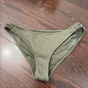 Army green garage bathing suit bottoms